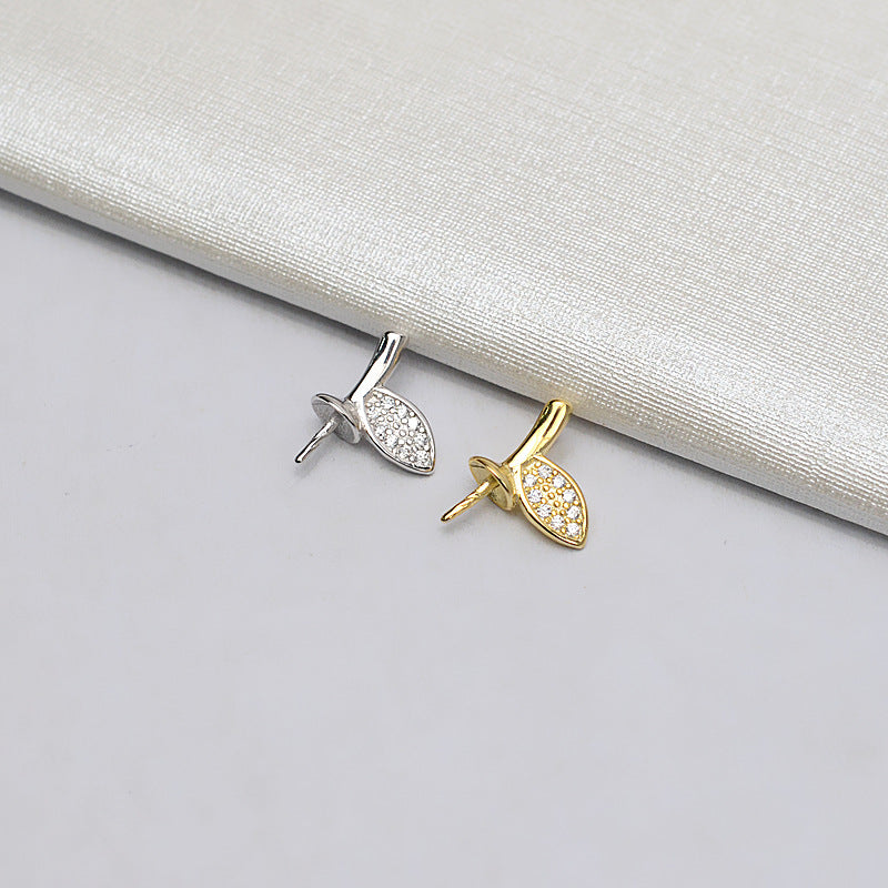 Wholesale Apple Leaves Pearl Pendant Settings-S925 Sterling Silver - Feliz Pearl