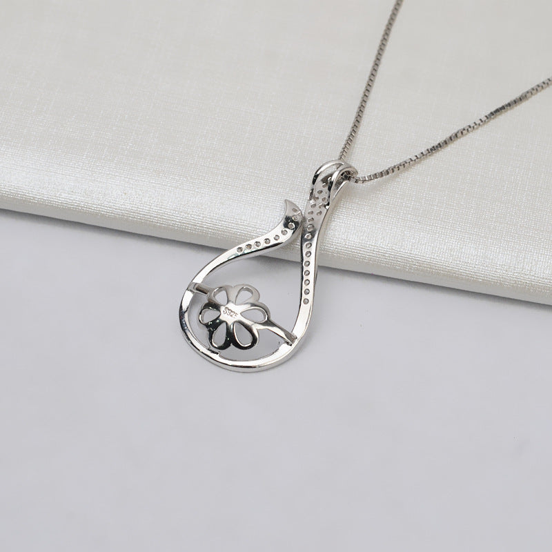 Vintage Drop Pearl Pendant Setting-S925 Sterling Silver - Feliz Pearl