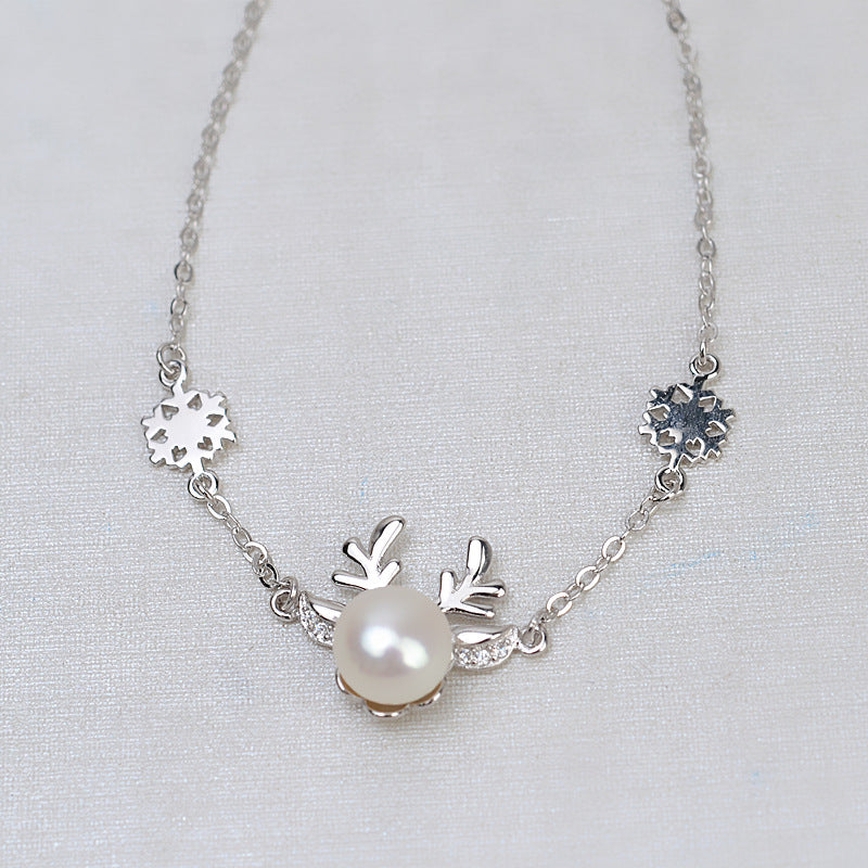Reindeer Pearl Bracelet Setting-S925 Sterling Silver - Feliz Pearl