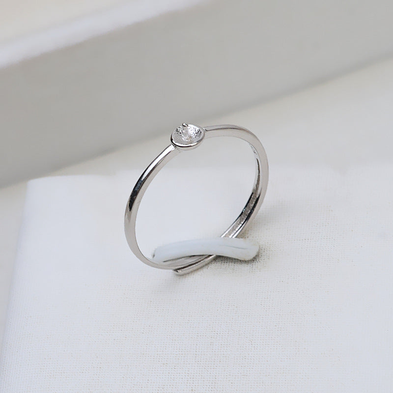 Classic Daily Design S925 Sterling Silver Pearl Ring Settings - Feliz Pearl