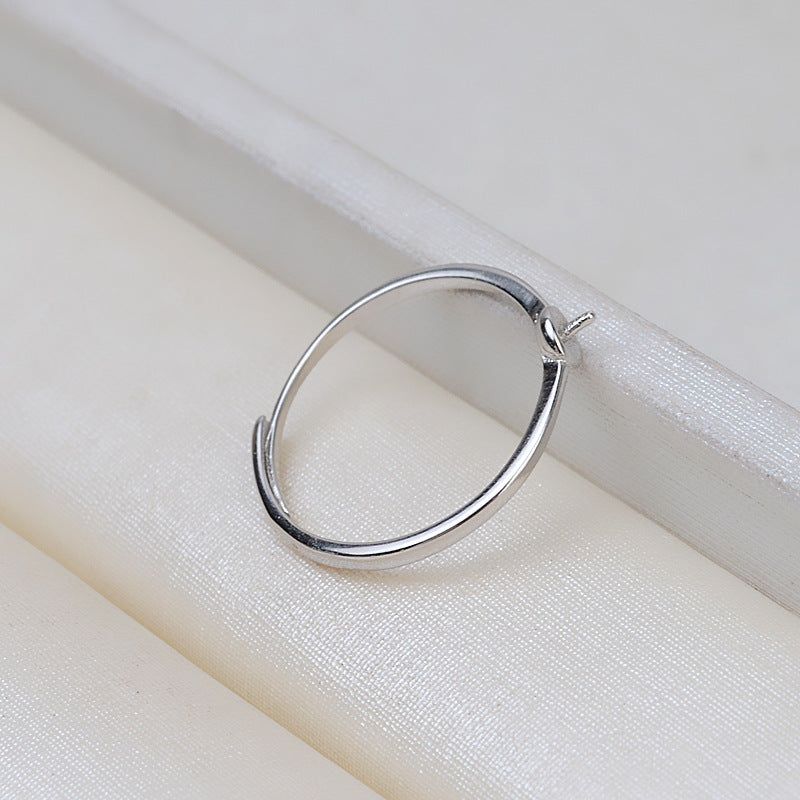 Classic Daily Design S925 Sterling Silver Pearl Ring Settings - Feliz Pearl