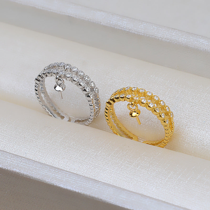 Wholesale Pearl Jewelry Mountings-S925 Silver Pearl Ring Setting - Feliz Pearl