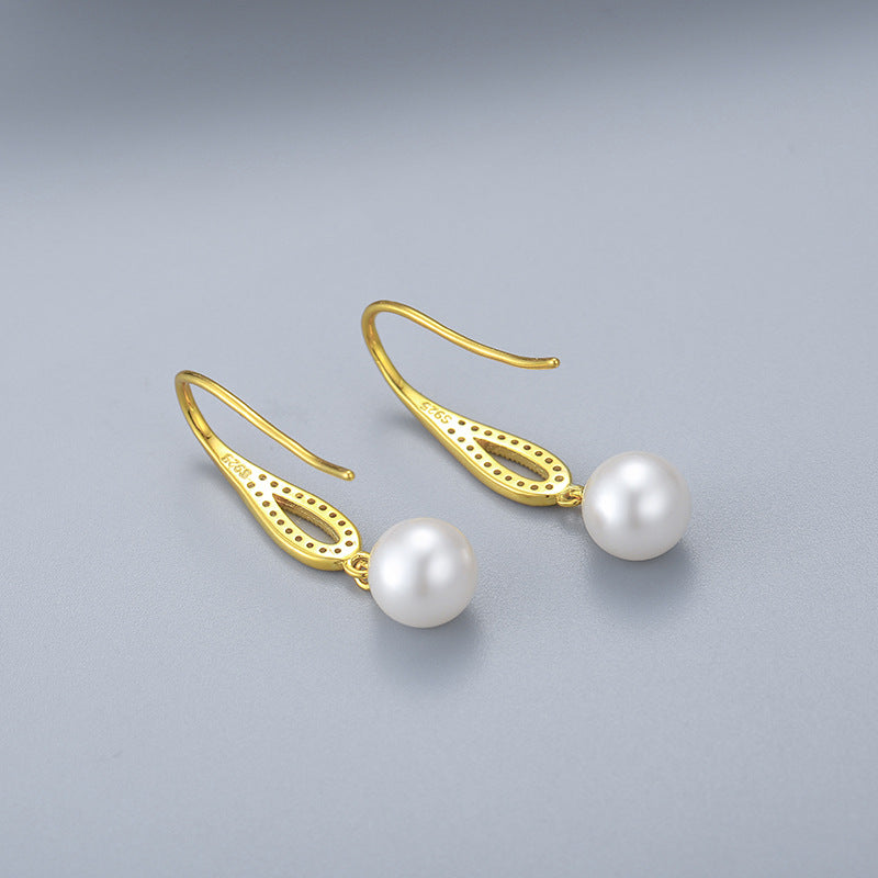 Classic Drop Pearl Earring Setting-Feliz Pearl - Feliz Pearl
