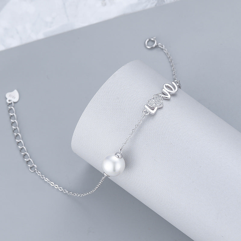 Romantic Love Pearl Bracelet Setting-Women Jewelry DIY - Feliz Pearl