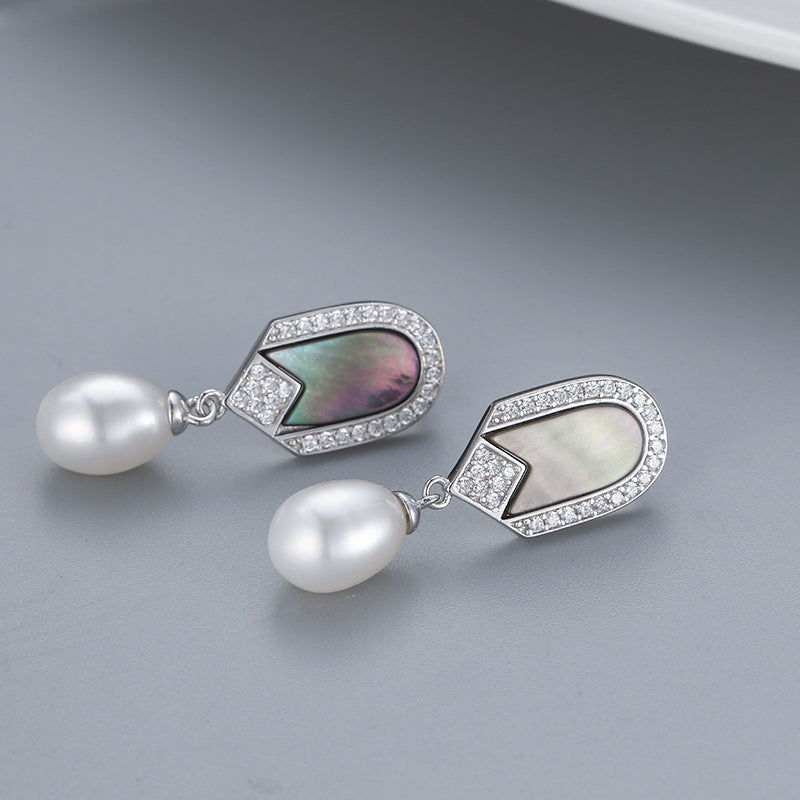 Shell CZ Pearl Earring Setting-Jewelry Setting Supplier - Feliz Pearl