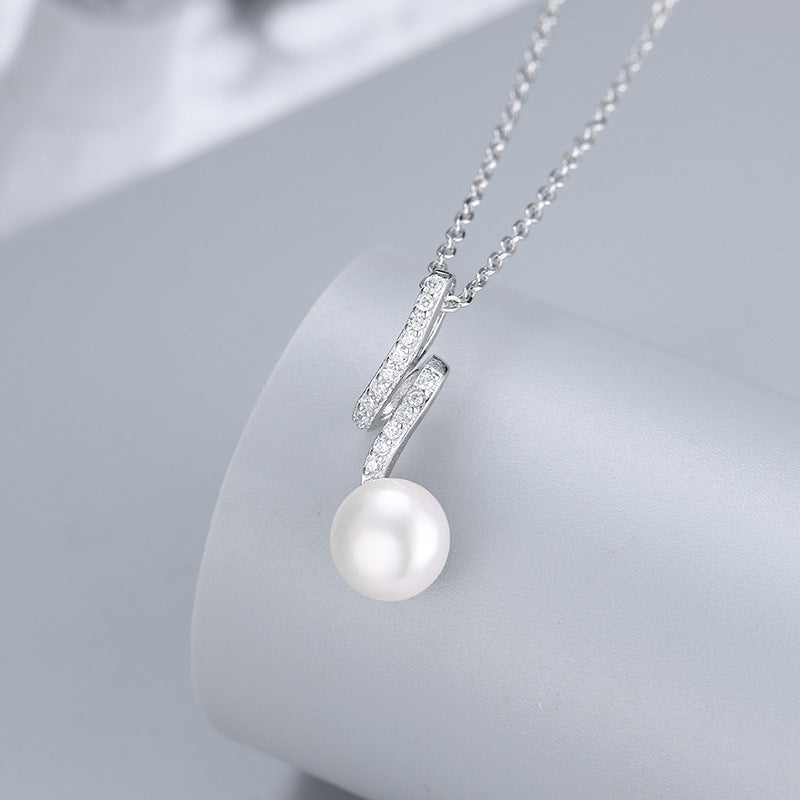 Women Jewelry Flash Pearl Pendant Setting-S925 Sterling ilver - Feliz Pearl
