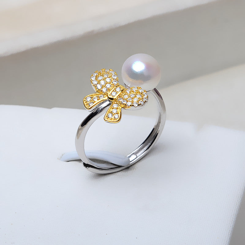Wholesale Lovely Butterfly Pearl Ring Mounting-Feliz Pearl - Feliz Pearl