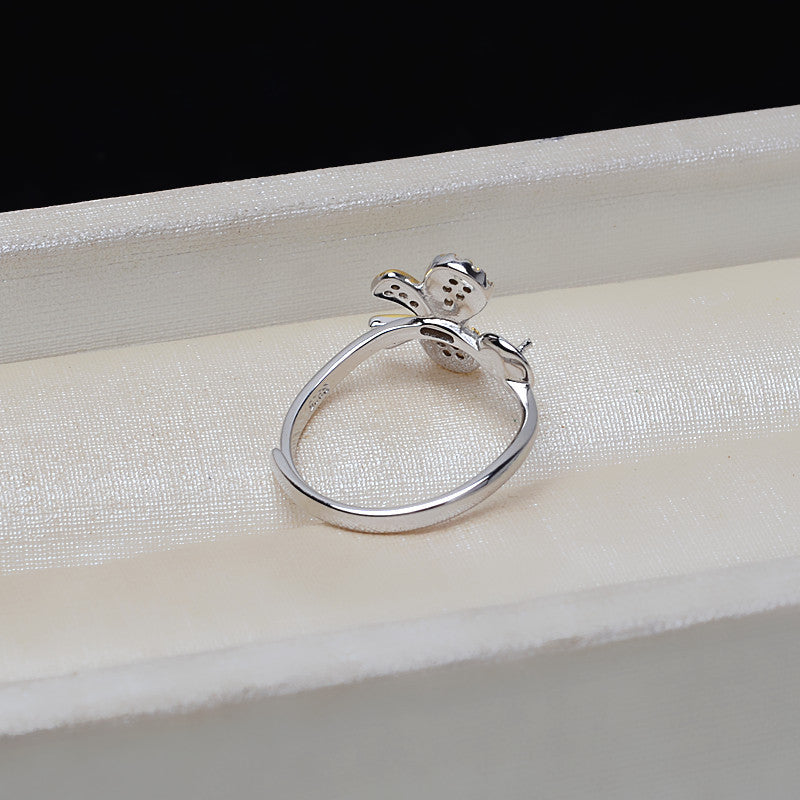 Wholesale Lovely Butterfly Pearl Ring Mounting-Feliz Pearl - Feliz Pearl