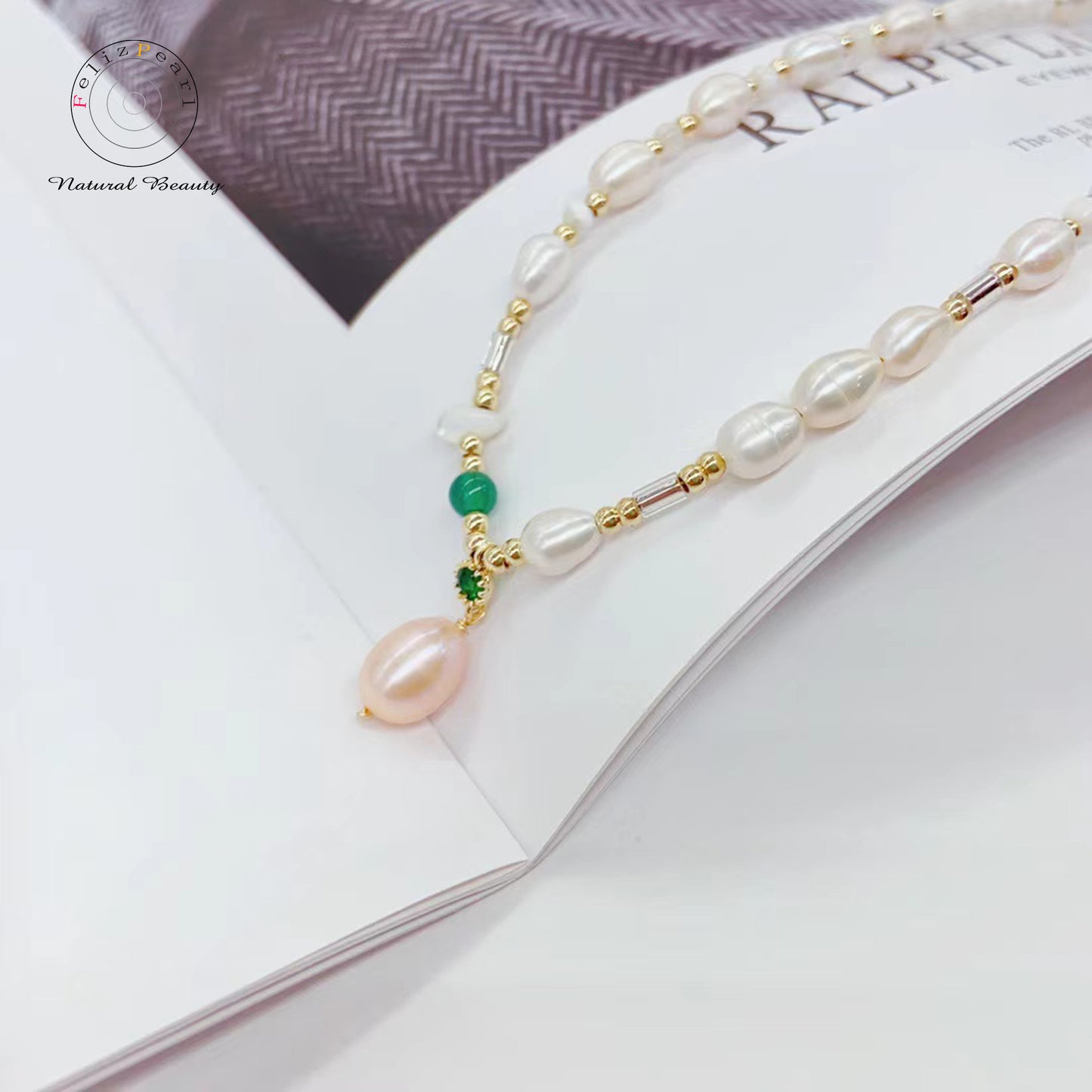 Girly Jewelry Authentic Freshwater Pearl Necklace - Feliz Pearl