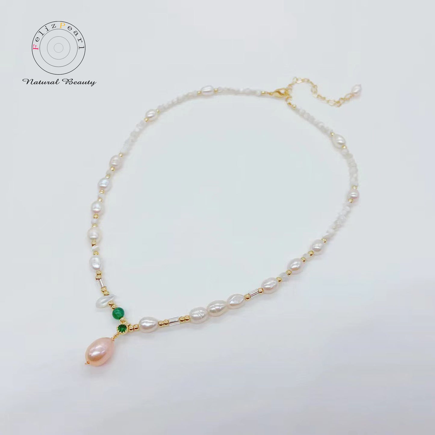 Girly Jewelry Authentic Freshwater Pearl Necklace - Feliz Pearl