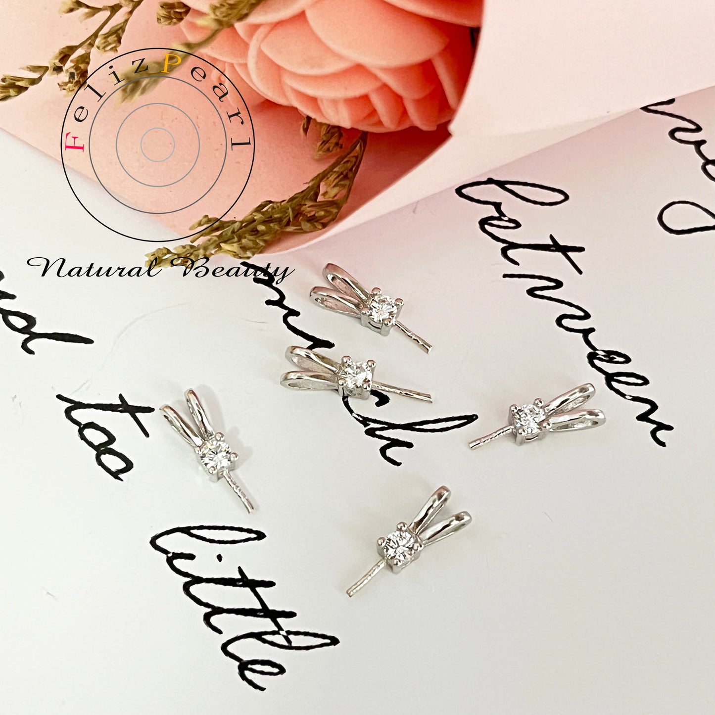 Cute Rabbit Pendant S925 Sterling Silver Pearl Jewelry Mounting - Feliz Pearl
