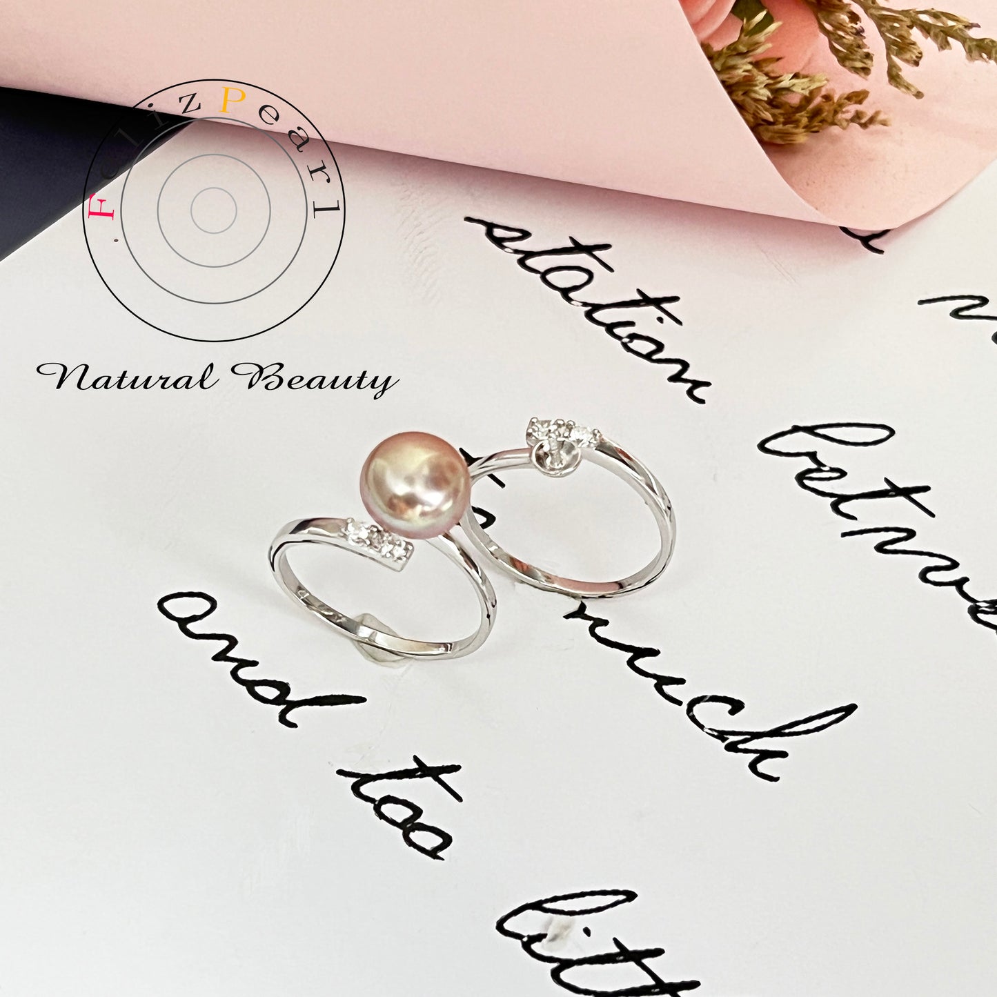 DIY Daily Pearl Ring Setting-S925 Sterling Silver Pearl Jewelry - Feliz Pearl