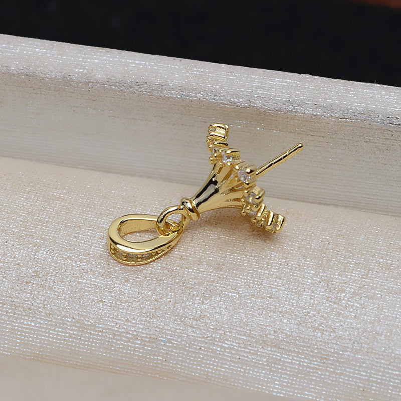 Wholesale CZ Hat Pearl Pendant Setting-Feliz Pearl - Feliz Pearl