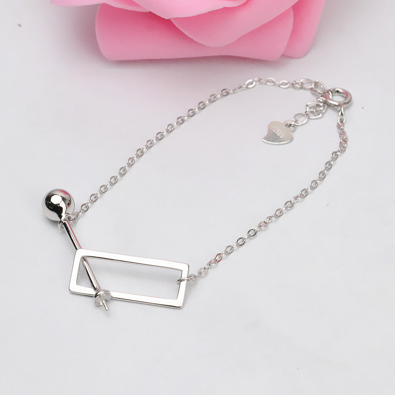 S925 Silver Pearl Bracelet Setting-Silver Setting Wholesale - Feliz Pearl