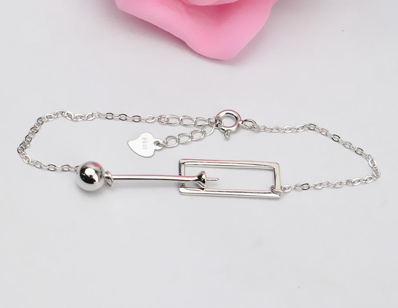 S925 Silver Pearl Bracelet Setting-Silver Setting Wholesale - Feliz Pearl