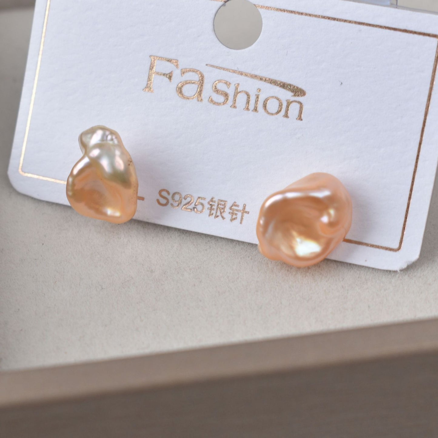 Freshwater Baroque Pearl Stud Earring - Feliz Pearl