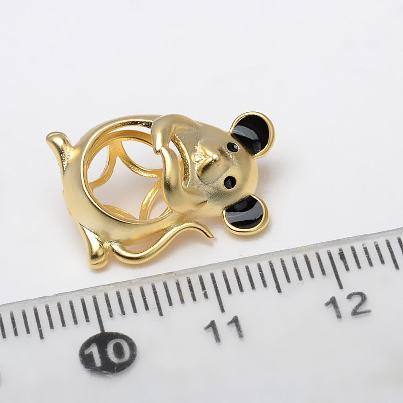 S925 Sterling Silver Lucky Rat Pearl Cage Pendant - Feliz Pearl