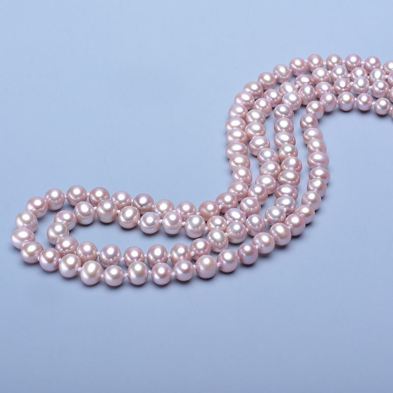 Layered Freshwater Potato Shape Pearl Necklace - Feliz Pearl