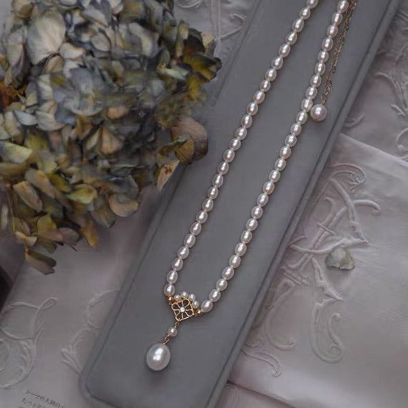 Vintage 4-5mm Freshwater Rice Pearl Choker - Feliz Pearl