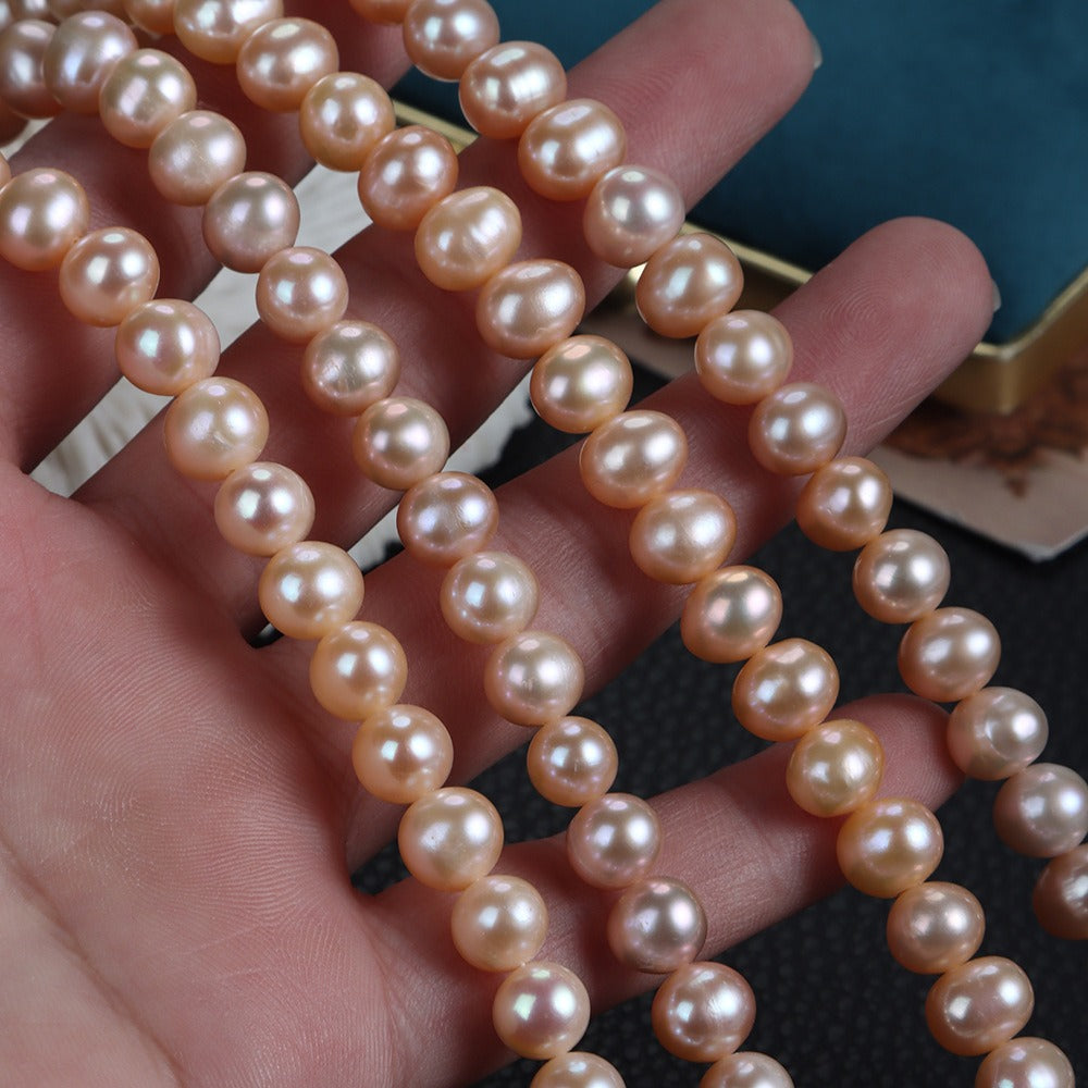 7-8mm Potato Shape Chinese Freshwater Pearl Strands - Feliz Pearl