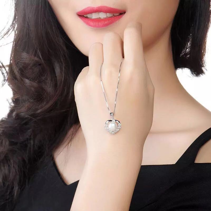 Sweet Heart Pearl Pendant Setting-S925 Sterling Silver - Feliz Pearl