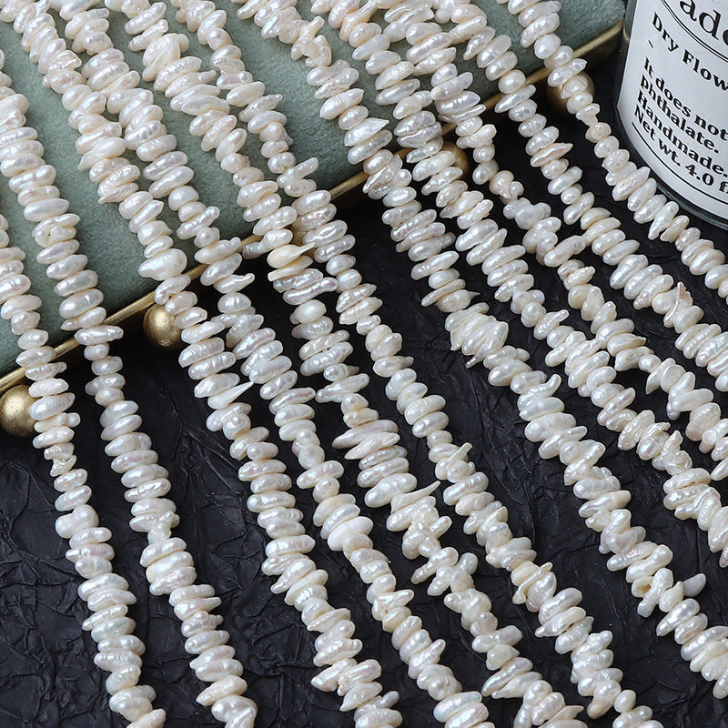 5-6mm Freshwater Keshi Pearl Strands for Jewelry Making