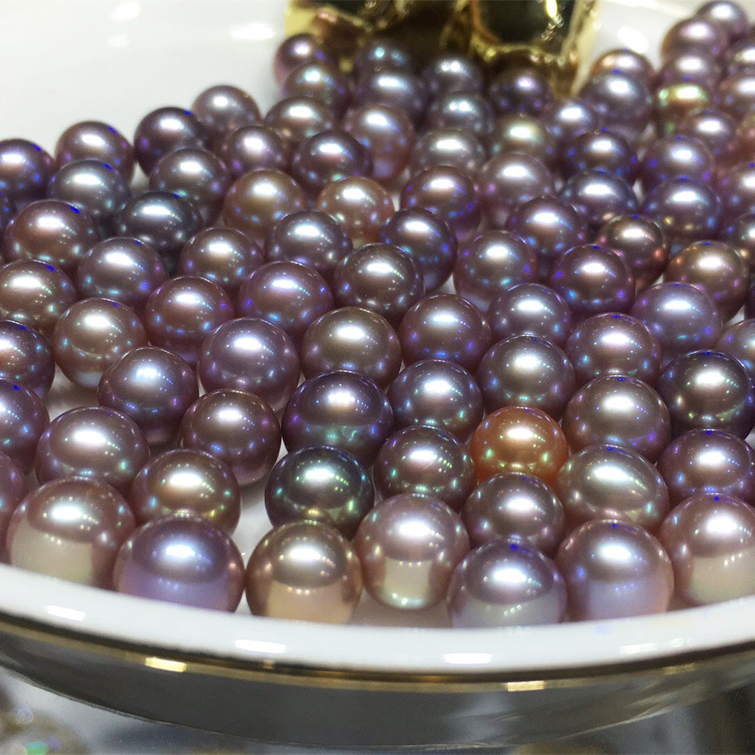 None nucleated cultured freshwater lavender color loose pearls