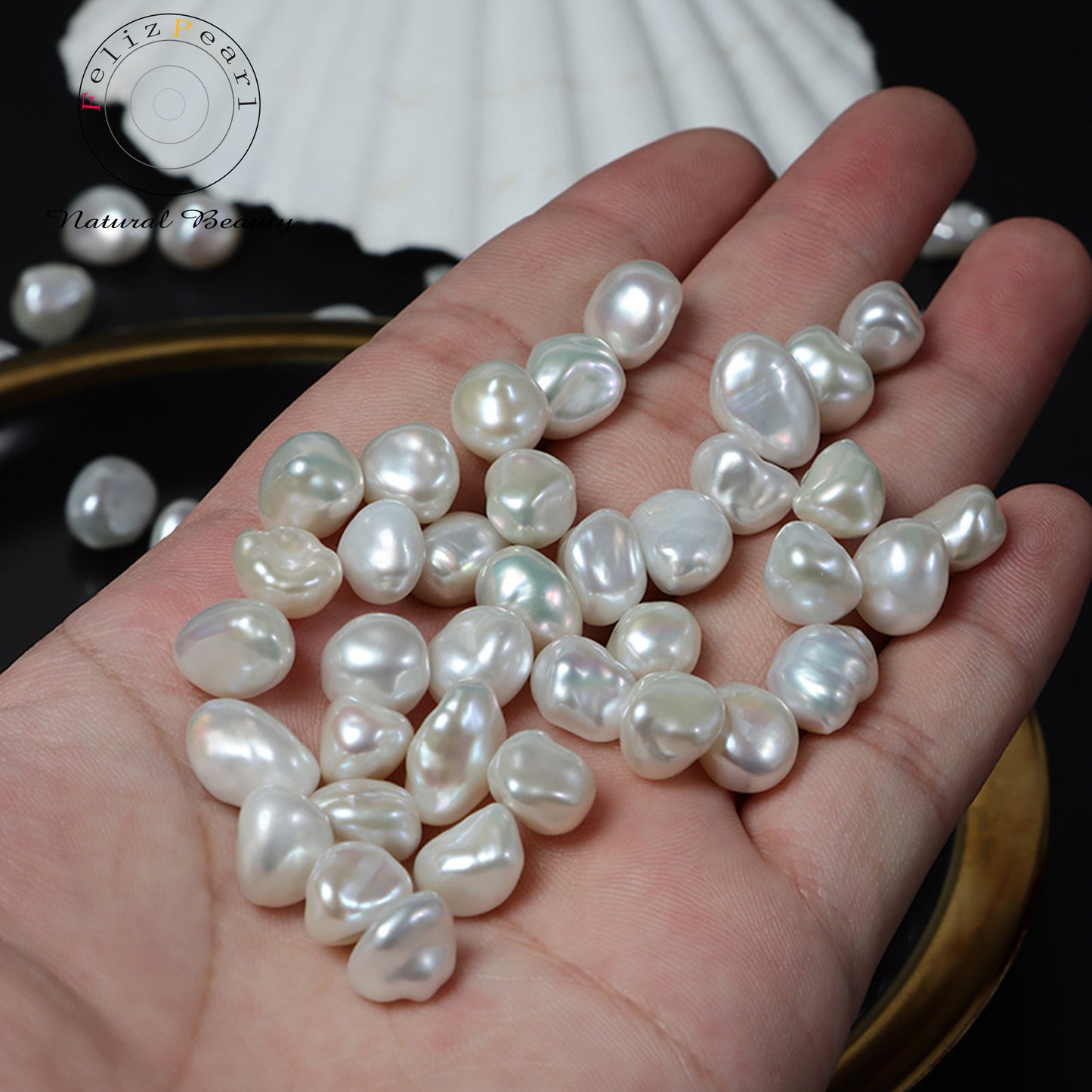 white baroque loose pearls for sale