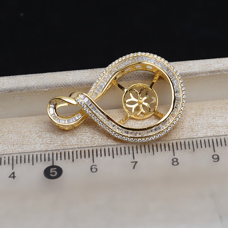 Luxury Silver Pearl Pendant Setting-Jewelry Settings Wholesale