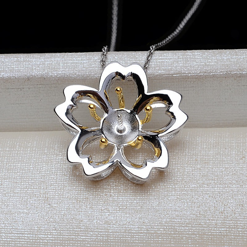 Blossom Flower Pearl Pendant Setting