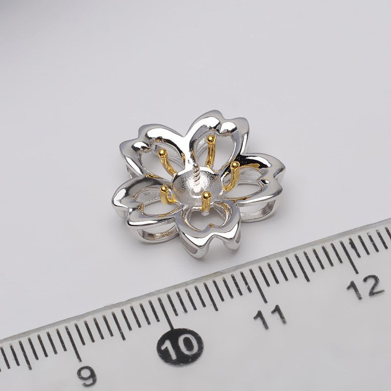 Blossom Flower Pearl Pendant Setting