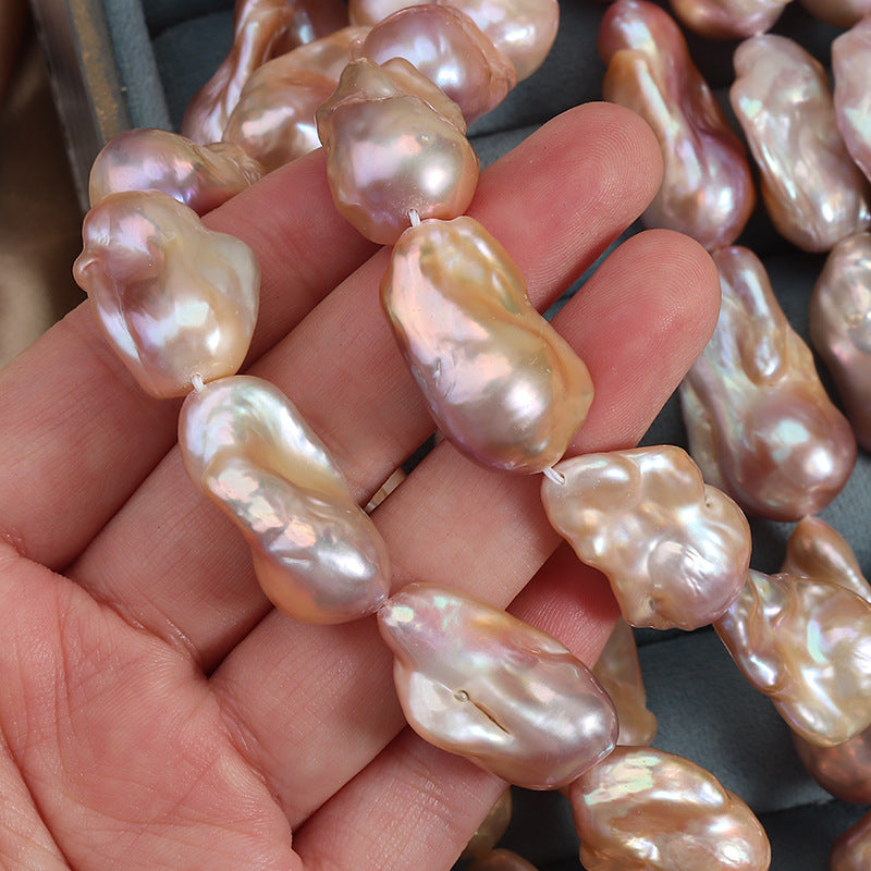 Natural Color Baroque Freshwater Pearl Strands