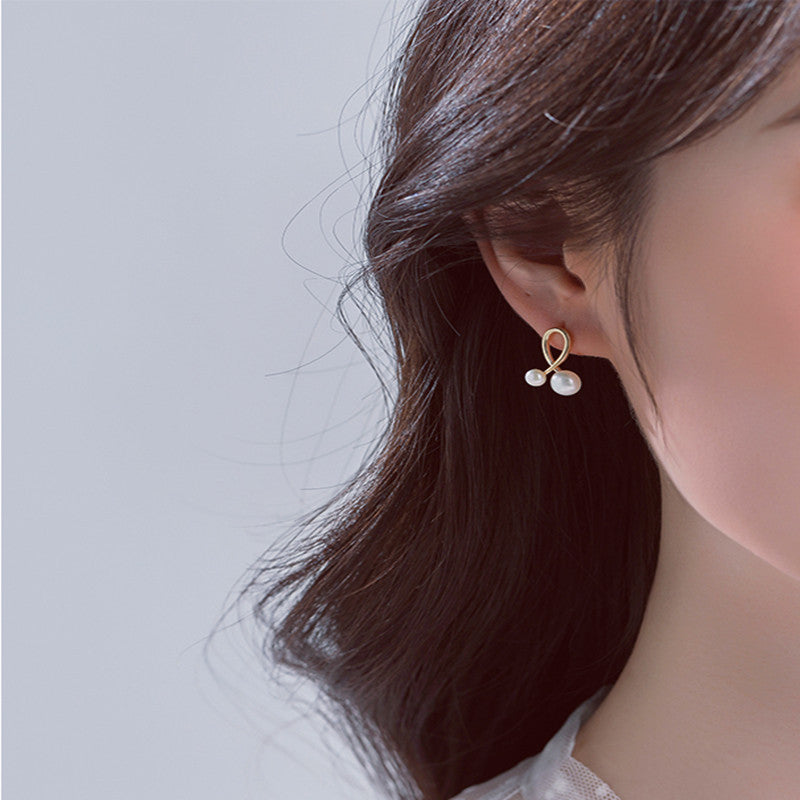 New Design S925 Sterling Silver Cross Design Pearl Earring Mounting - Feliz Pearl