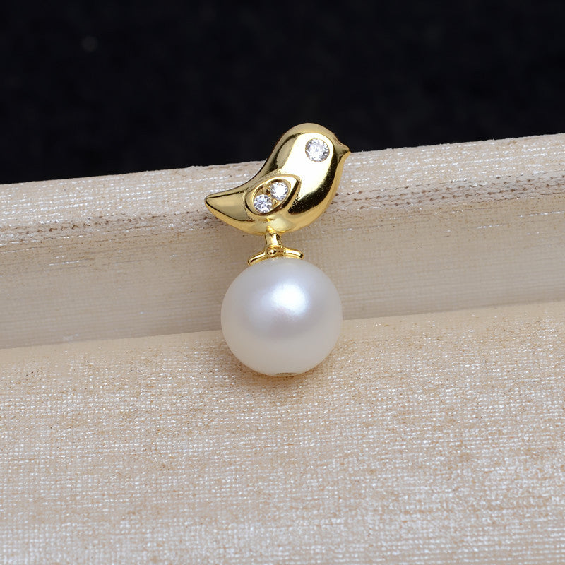 Silver Little Bird Pearl Pendant Setting-Feliz Pearl - Feliz Pearl
