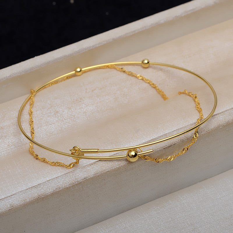 Exquisite Women Pearl Bangle Silver Pearl Bracelet Setting - Feliz Pearl