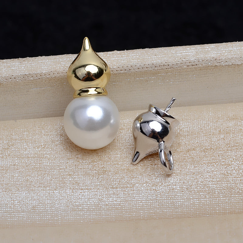 Wholesale Gourd Pearl Pendant Setting- S925 Sterling Silver - Feliz Pearl
