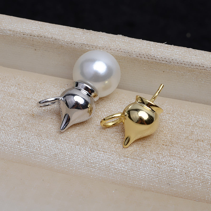 Wholesale Gourd Pearl Pendant Setting- S925 Sterling Silver - Feliz Pearl