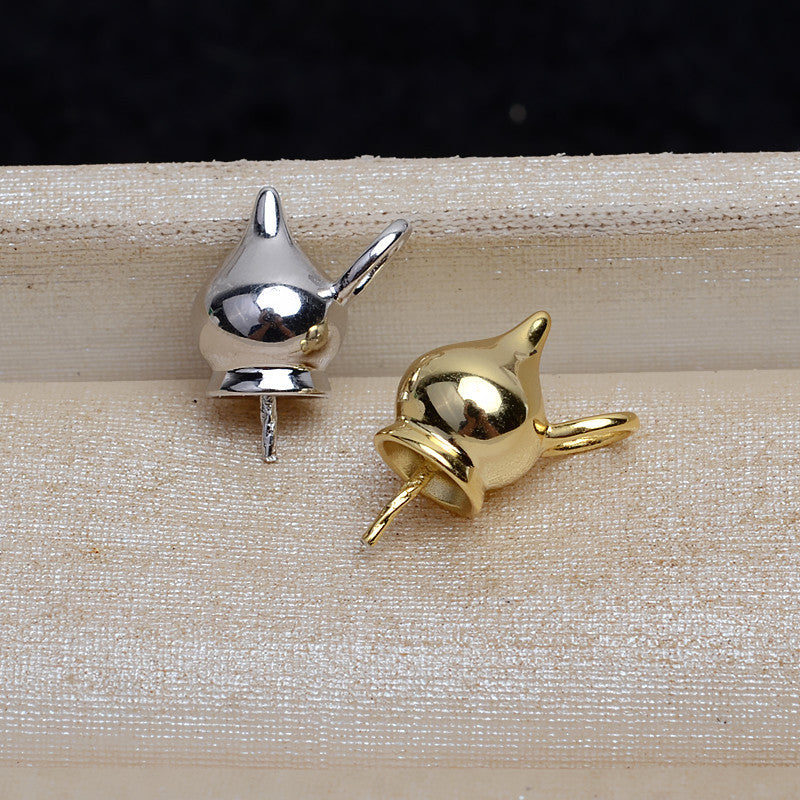 Wholesale Gourd Pearl Pendant Setting- S925 Sterling Silver - Feliz Pearl