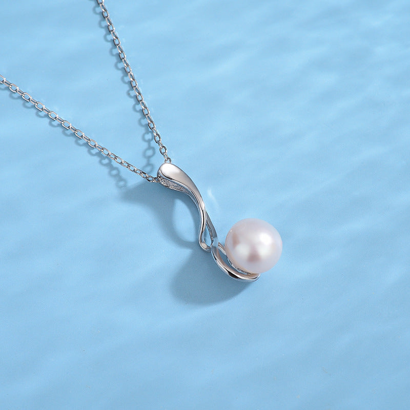 Daily Jewelry S925 Sterling Silver Pearl Pendant Mounting - Feliz Pearl