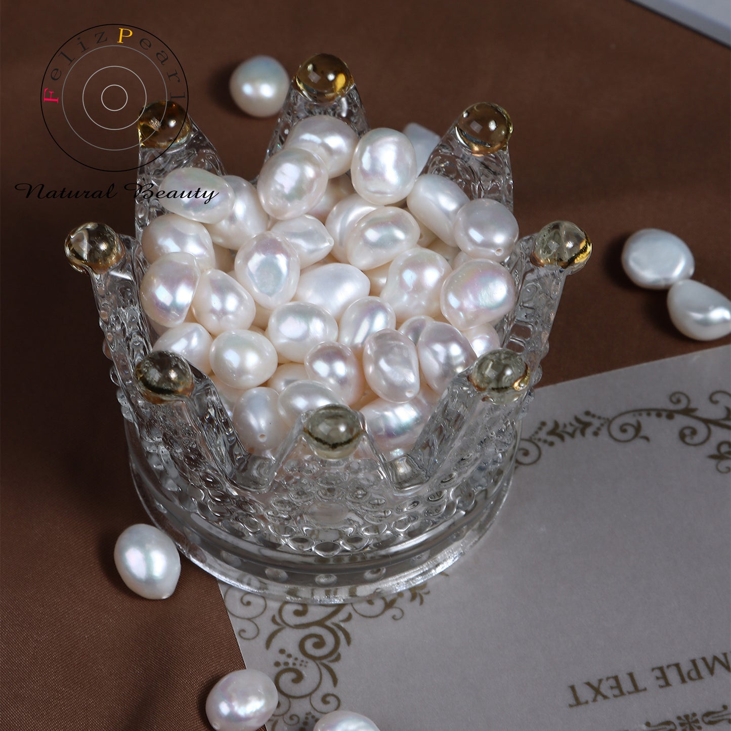 half drilled baroque loose pearls