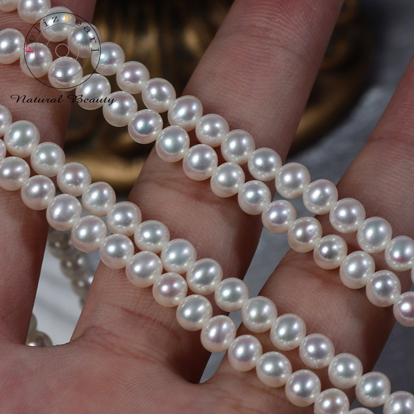 freshwater cultured pearl strand