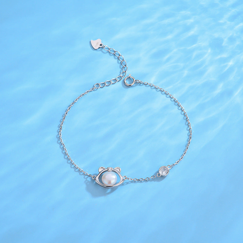 Lovely Tiger Pearl Bracelet Silver Settings-Feliz Pearl - Feliz Pearl