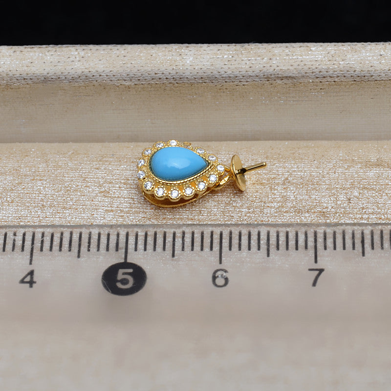 Artificial Gemstone Pearl Pendant Setting- S925 Sterling Silver - Feliz Pearl