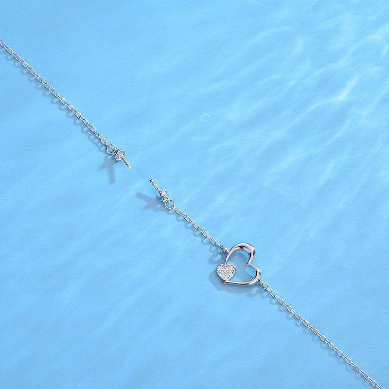 Heart Pearl Bracelet Setting-S925 Silver Jewelry Setting Wholesale - Feliz Pearl