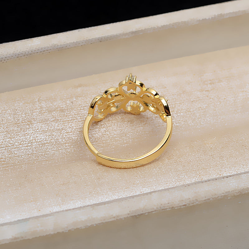 Pearl Jewelry Mounting S925 Silver Crown Pearl Ring Setting - Feliz Pearl