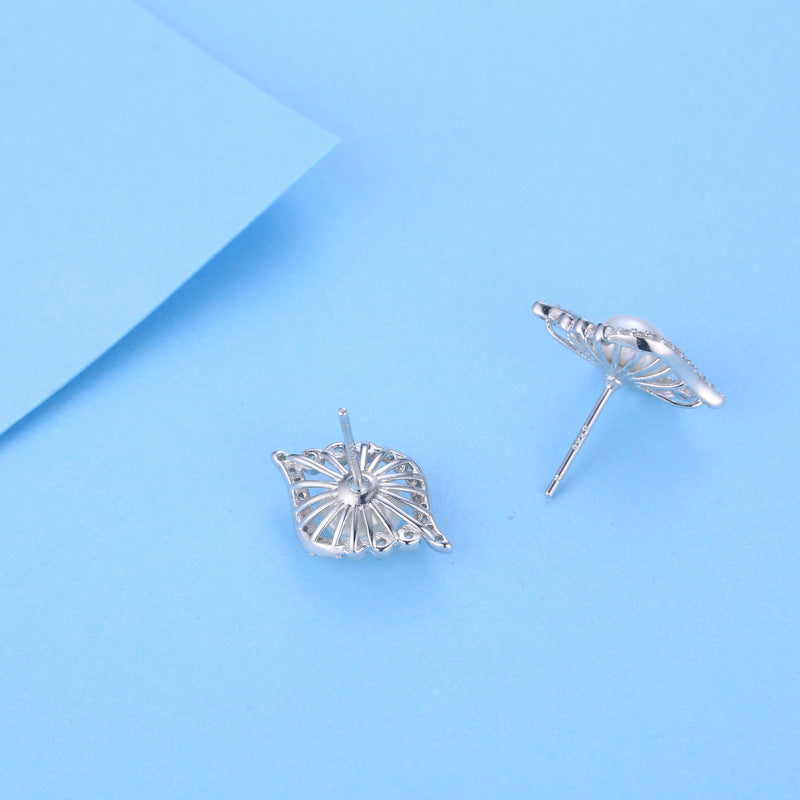 Luxury Eye Design Pearl Earring Settings-Feliz Pearl Jewelry - Feliz Pearl