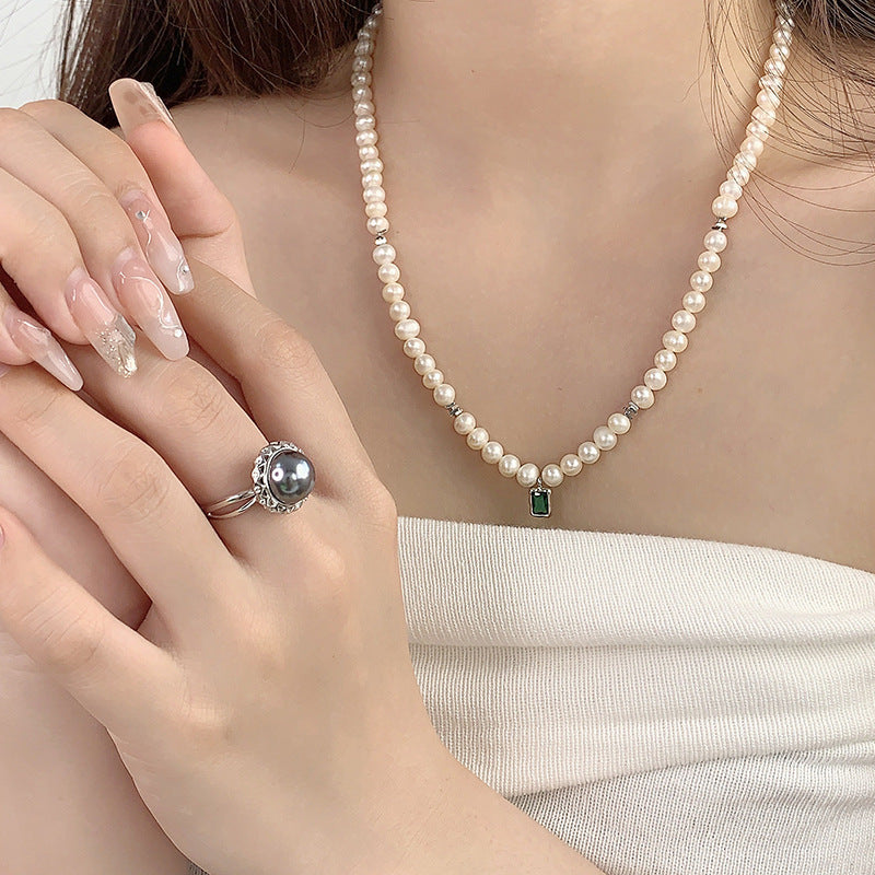 S925 Sterling Silver CZ Pearl Ring Setting-Pearl Jewelry DIY - Feliz Pearl