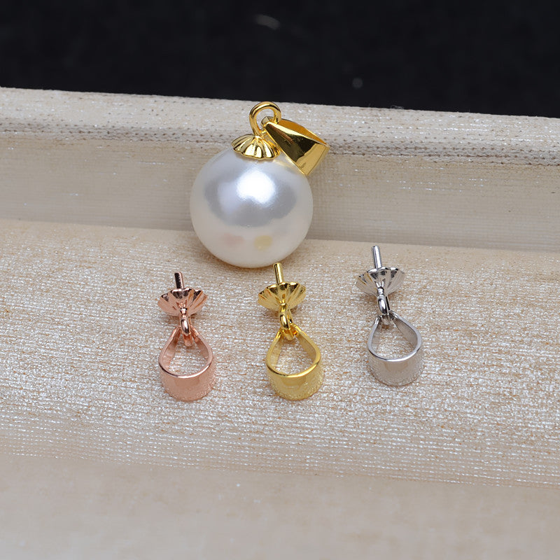 Basic Design Pearl Pendant Setting- S925 Sterling Silver - Feliz Pearl