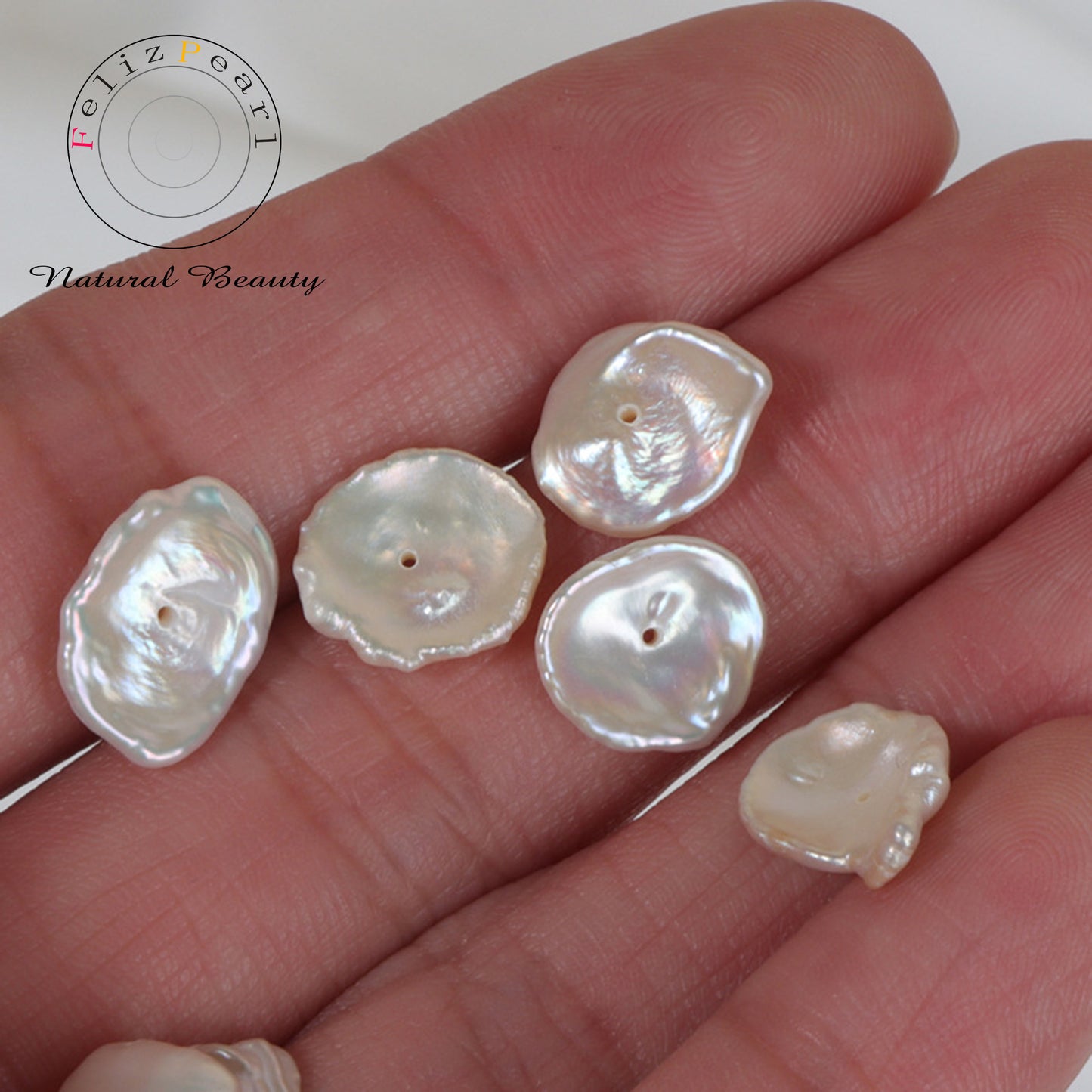 real petal loose pearls for jewelry making