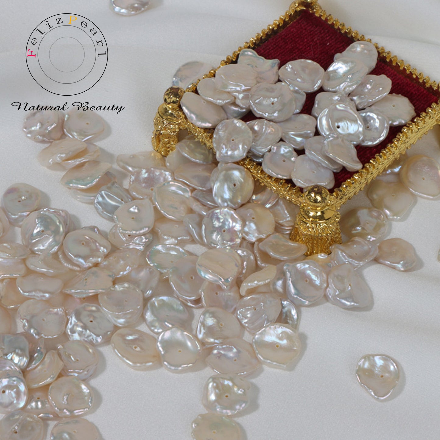 Cultured petal loose pearls wholesale
